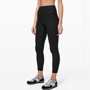 Lululemon Align Pant II 25"Stride Emboss Black 4